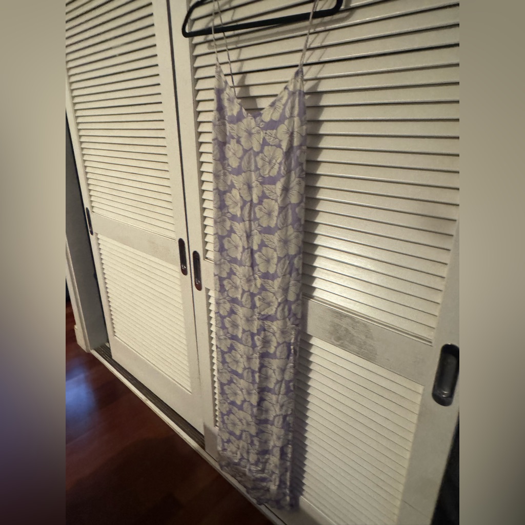 Benoa Swim Purple And Cream Maxi Dress